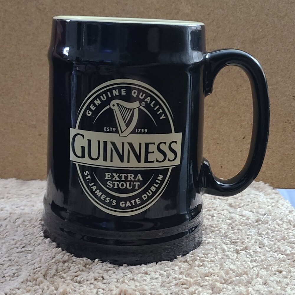 Guinness Tankard Extra Stout Ceramic Beer Mug
